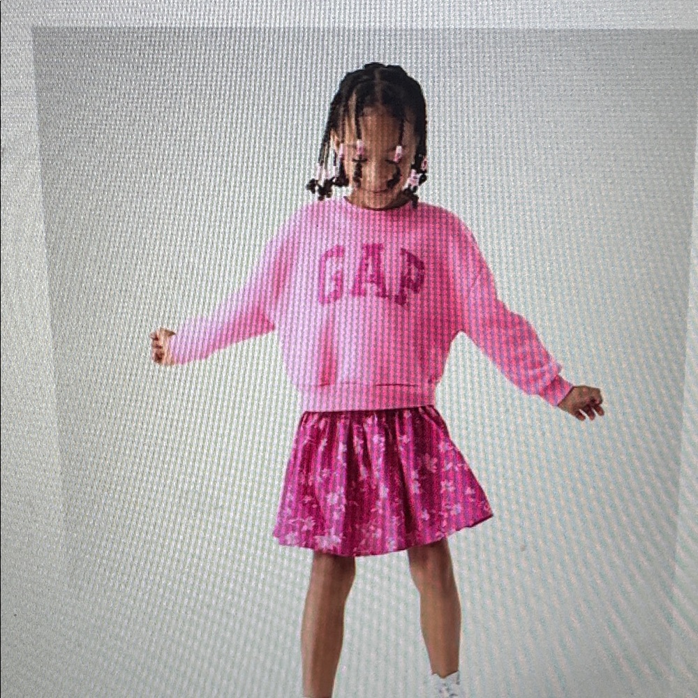 GAP Fuchsia Floral Baby Dress